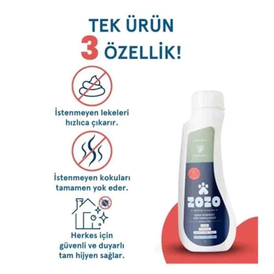 Zozo Organik Sirke Bazlı Hipoalerjenik Konsantre Koku Giderici ve Yer Temizleyici 1000ml